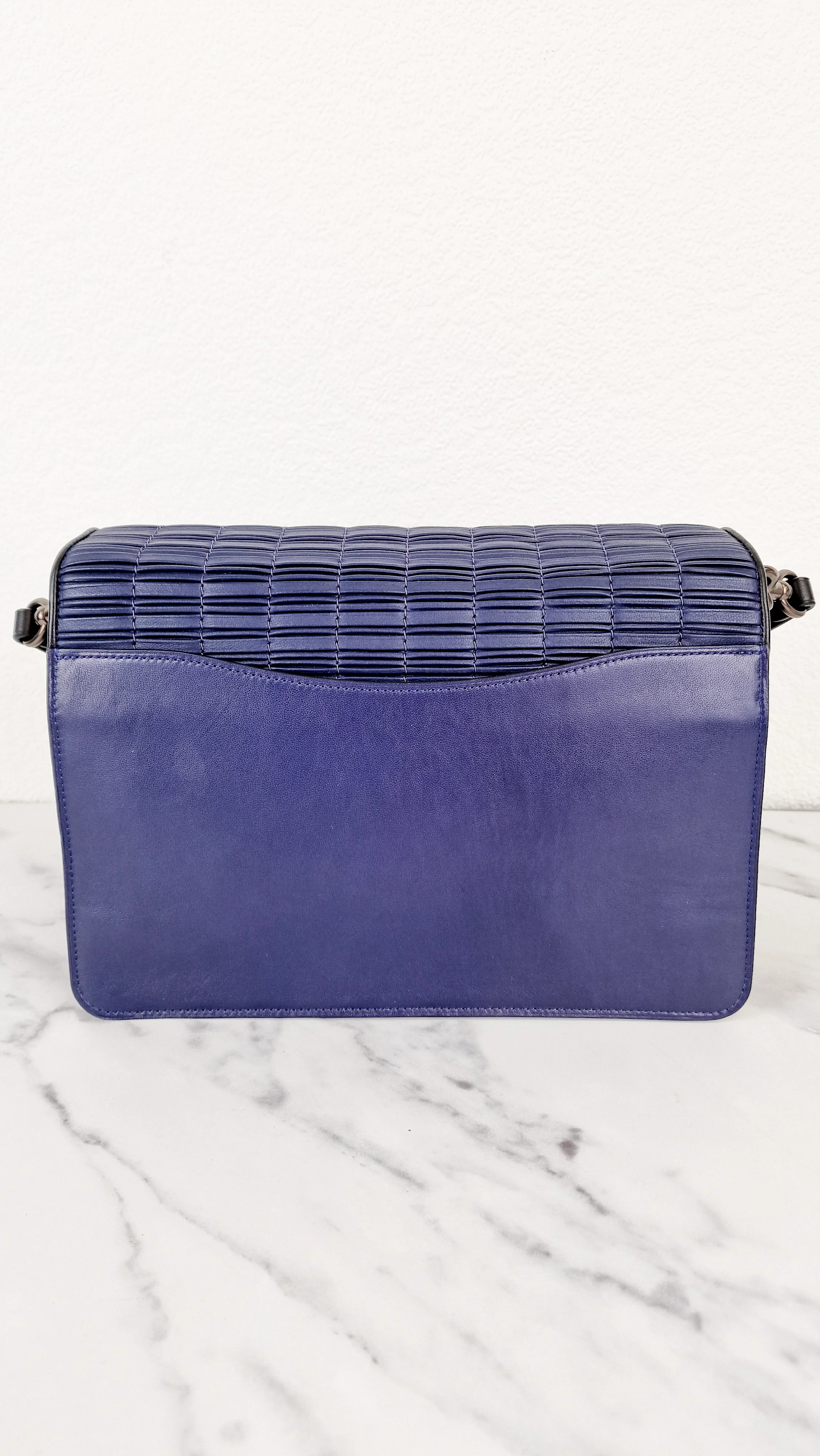 Coach Tabby Sample Bag with Ruched Pleating in Cadet Blue and Black Leather - Handbag - Image 3