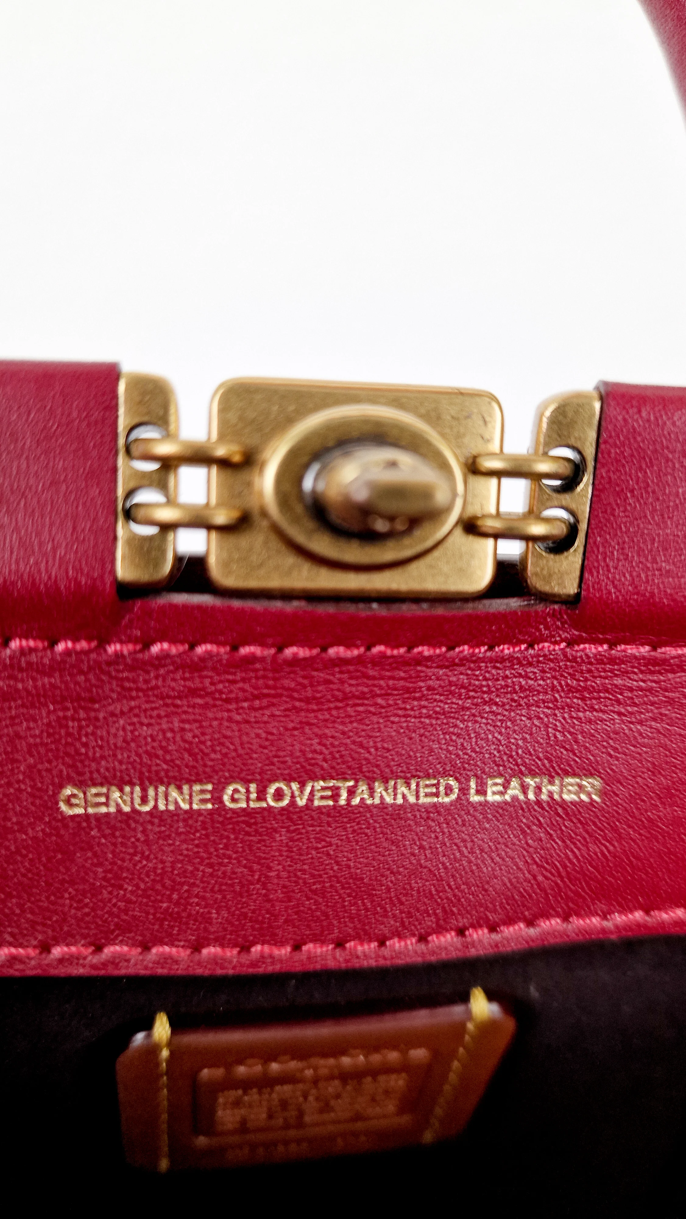 Coach 1941 Troupe Tote 16 in Deep Red Smooth Leather - Crossbody Mini Bag Handbag - Coach 79401 - Image 14