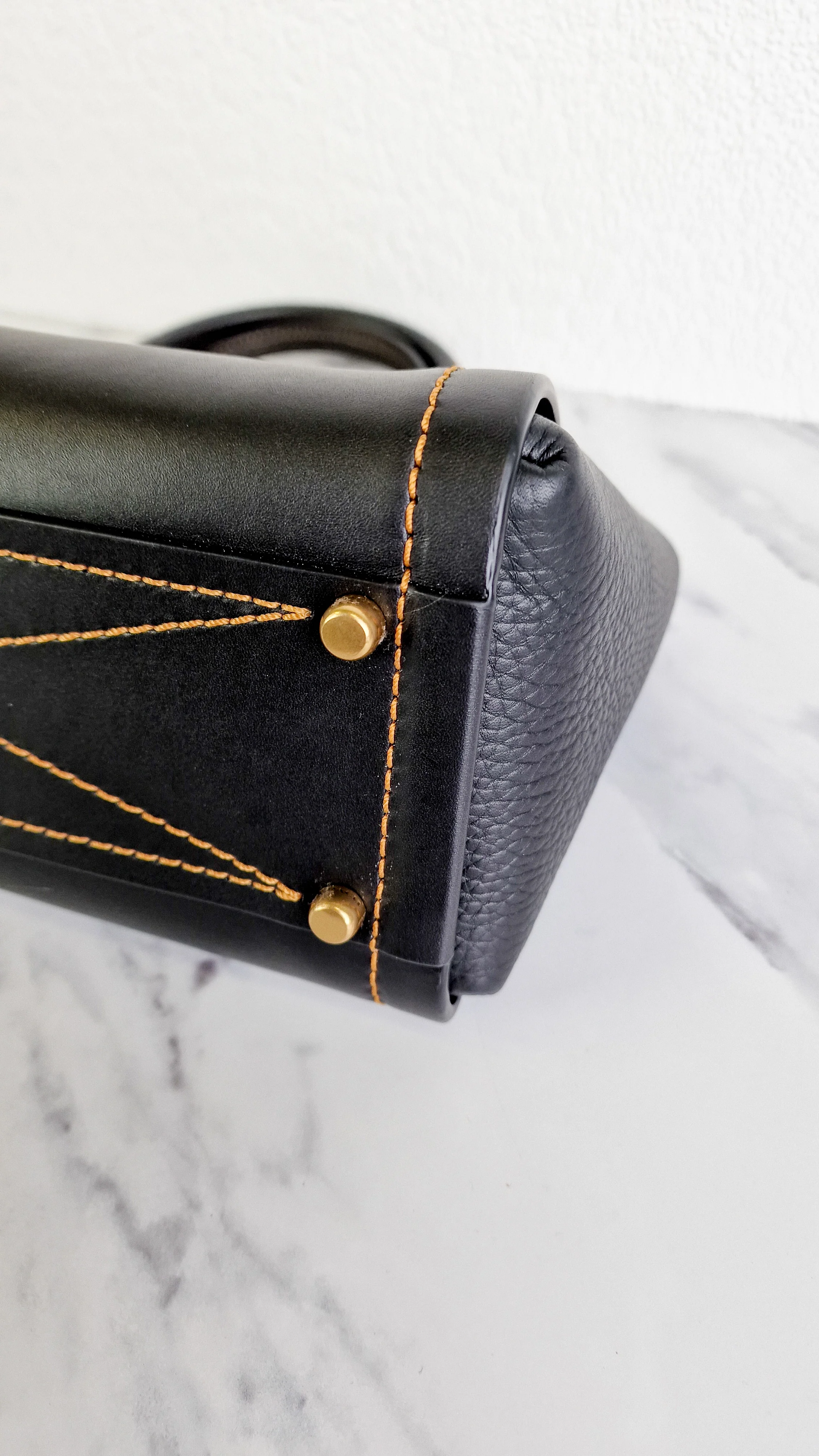 Coach 1941 Troupe Carryall in Black Smooth & Pebbled Leather - Handbag Tote Crossbody Bag - Coach 78159 - Image 11