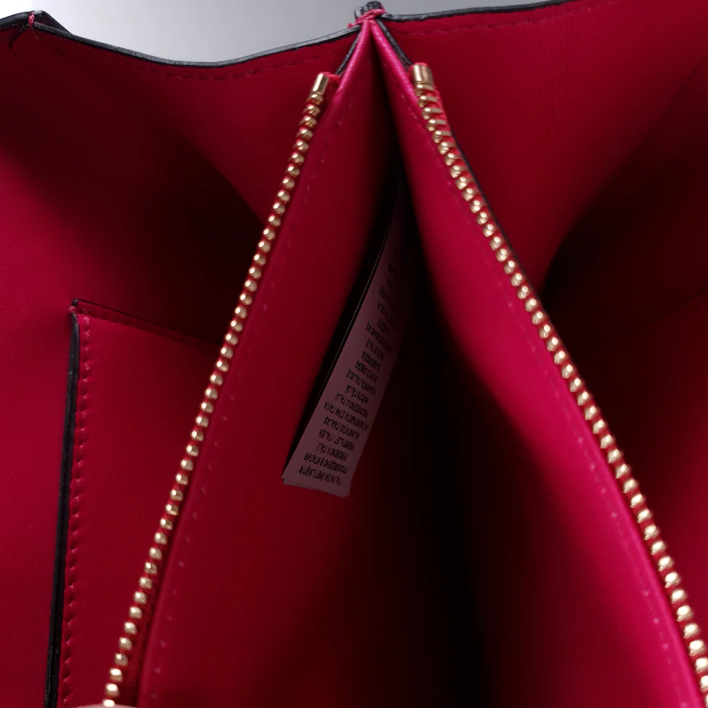 Versace DV One Pink & Red Handbag with Top Handle & Flower LIMITED EDITION - Image 12