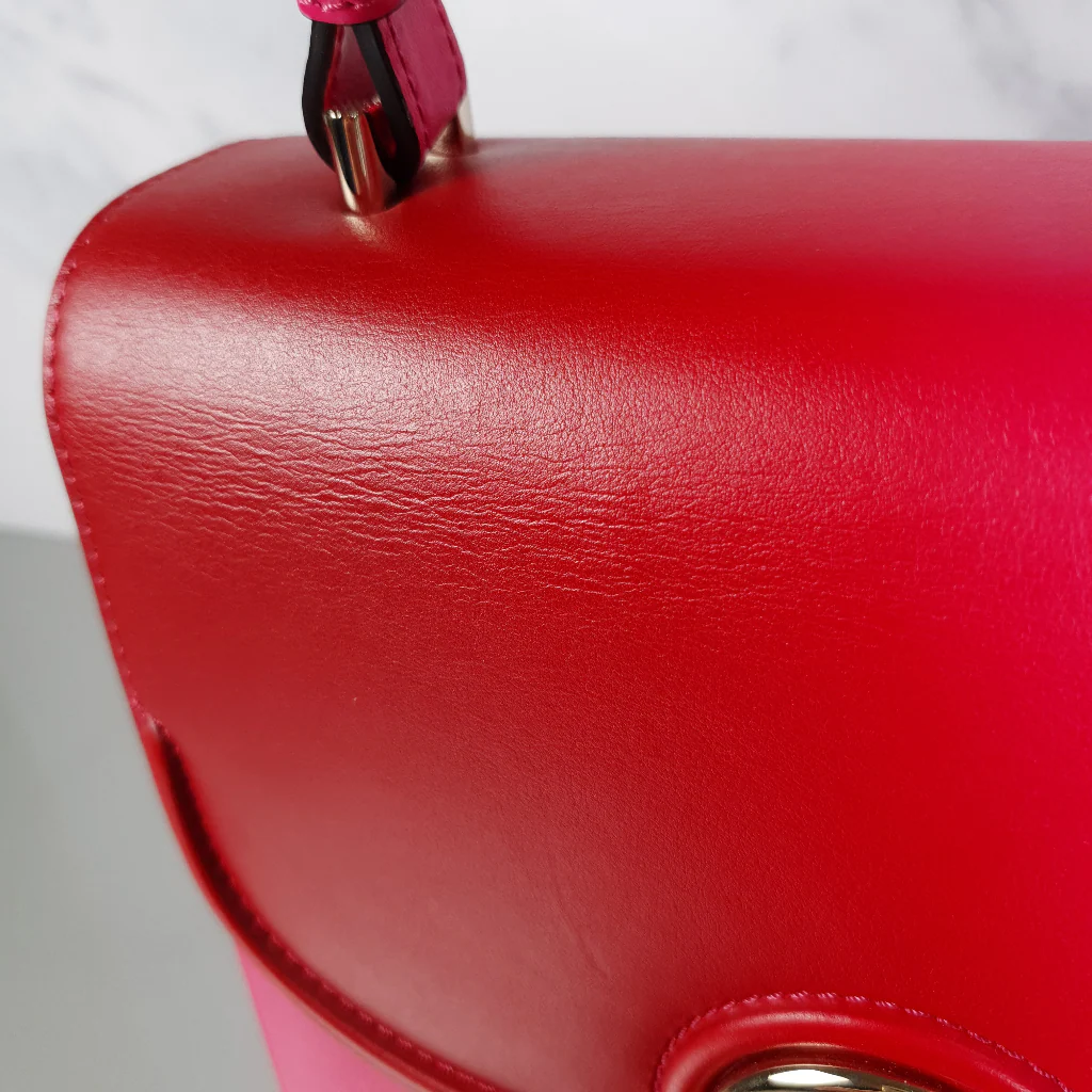 Versace DV One Pink & Red Handbag with Top Handle & Flower LIMITED EDITION - Image 14