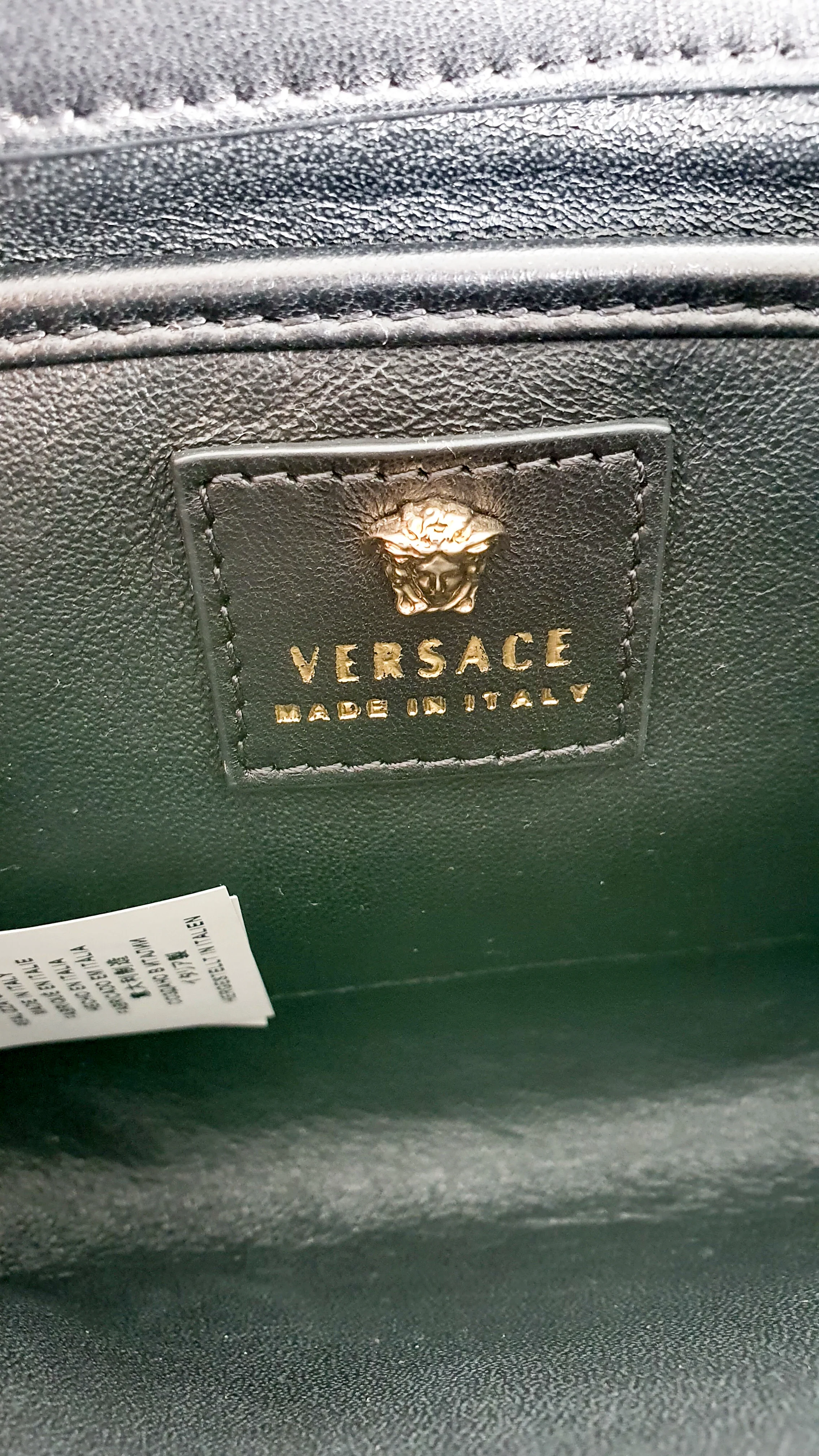 Versace Medusa Python Snakeskin Crossbody Bag Clutch - Flap bag in Pink and Yellow - Image 13