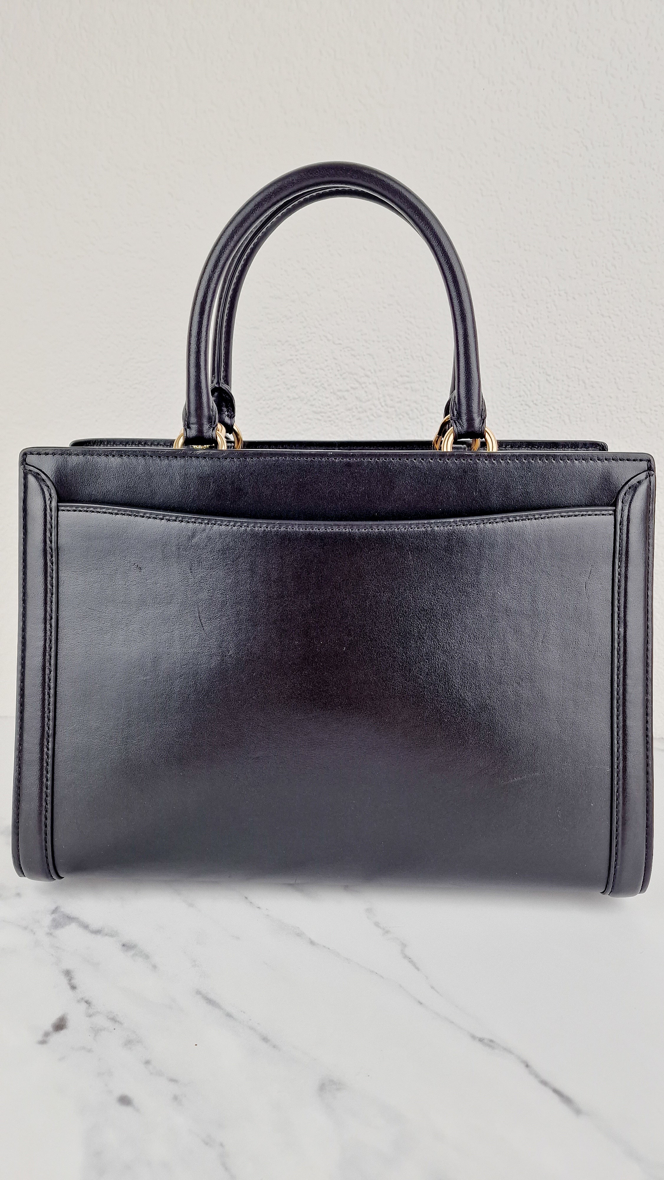 Coach Zoe Carryall Handbag in Smooth Black Leather - Coach F49500 - Image 6