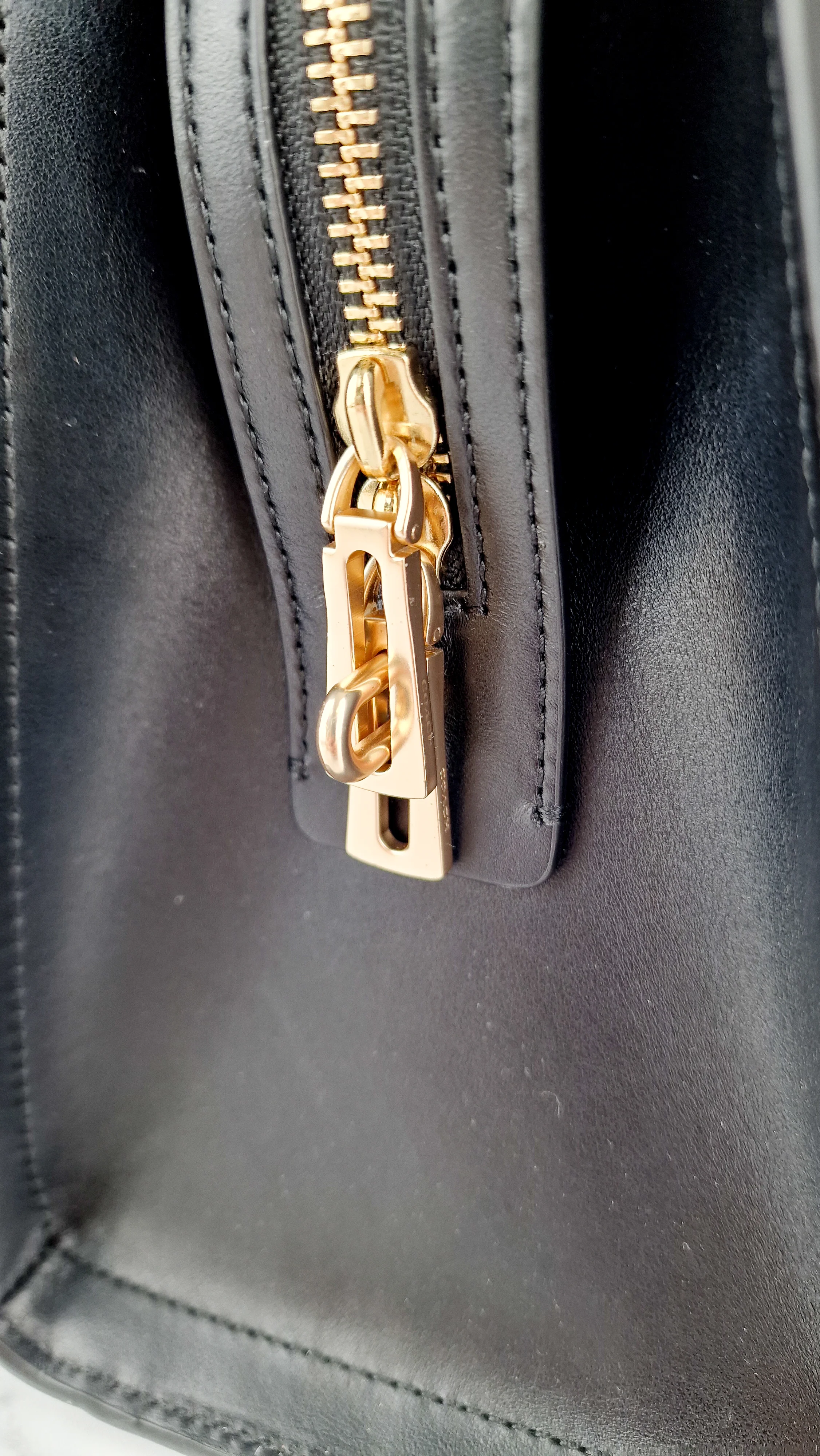 Coach Zoe Carryall Handbag in Smooth Black Leather - Coach F49500 - Image 8